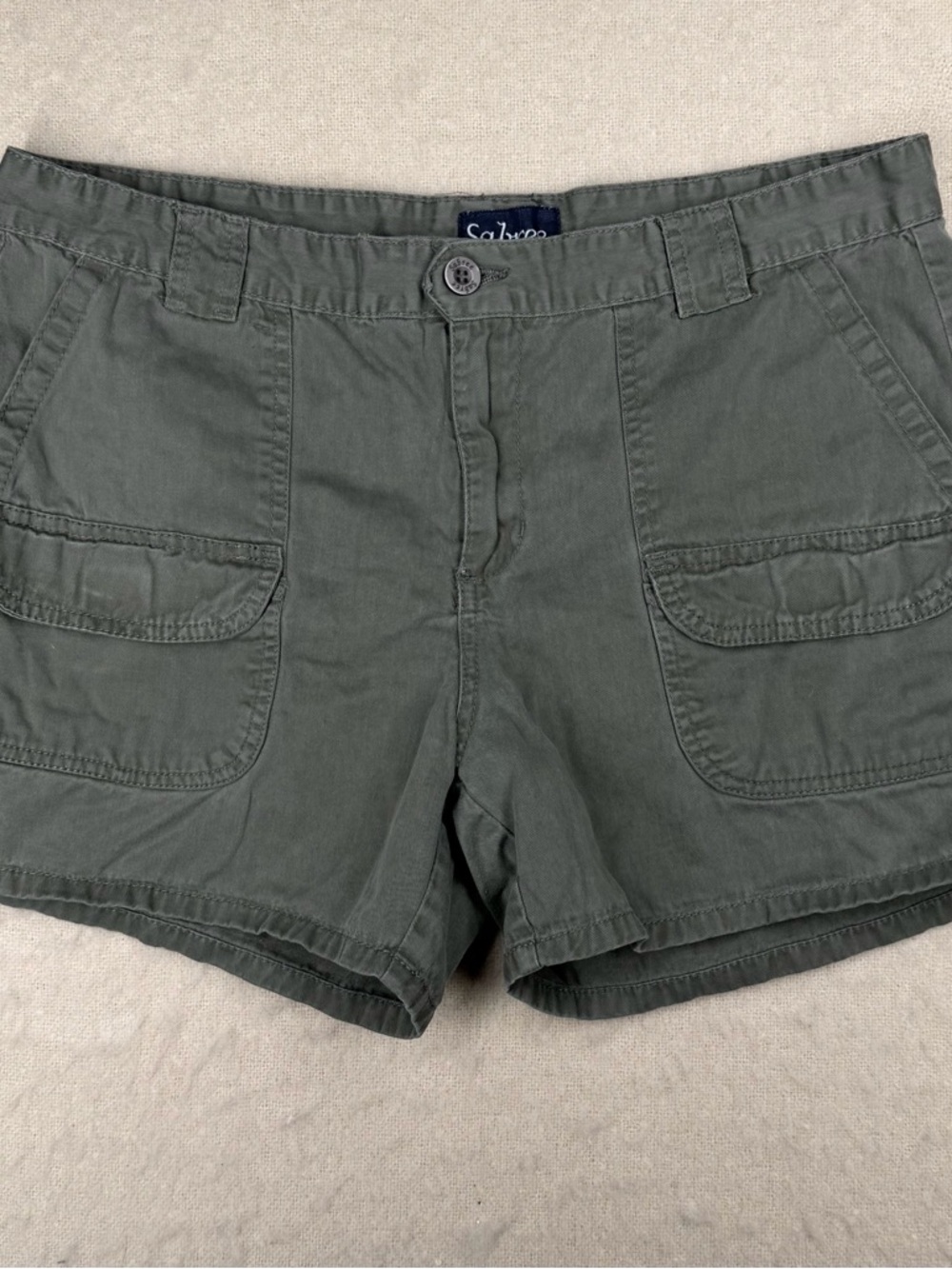 Sabree Olive Utility Cargo Shorts - Women